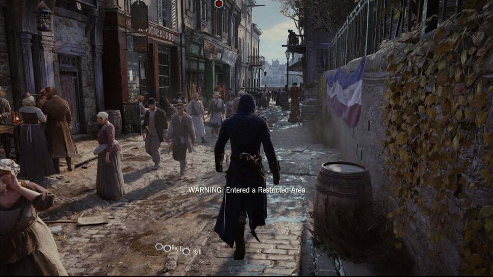 PC users will recognise the quality of real-time reflections used in Assassin’s Creed Unity - with rain also now affecting surfaces based on material type.