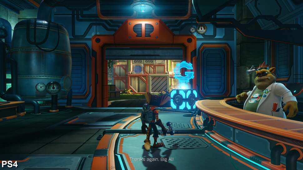 Locations from the original game are transformed. Here, the use of metallic surfaces along with specular, diffuse and reflection maps gives a more futuristic look to the scene