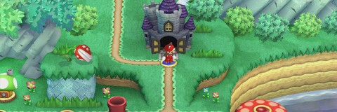 Wii U scales on the fly to 480p, 720p, 1080i or 1080p. Here's a comparison of three of those modes (1080i will look identical to 1080p on static imagery). The new Mario game runs at native 720p with post-processing anti-aliasing on objects and characters. You can compare that on the shot to the right. On the left we compare 2D art scaling. Click through for full resolution images.