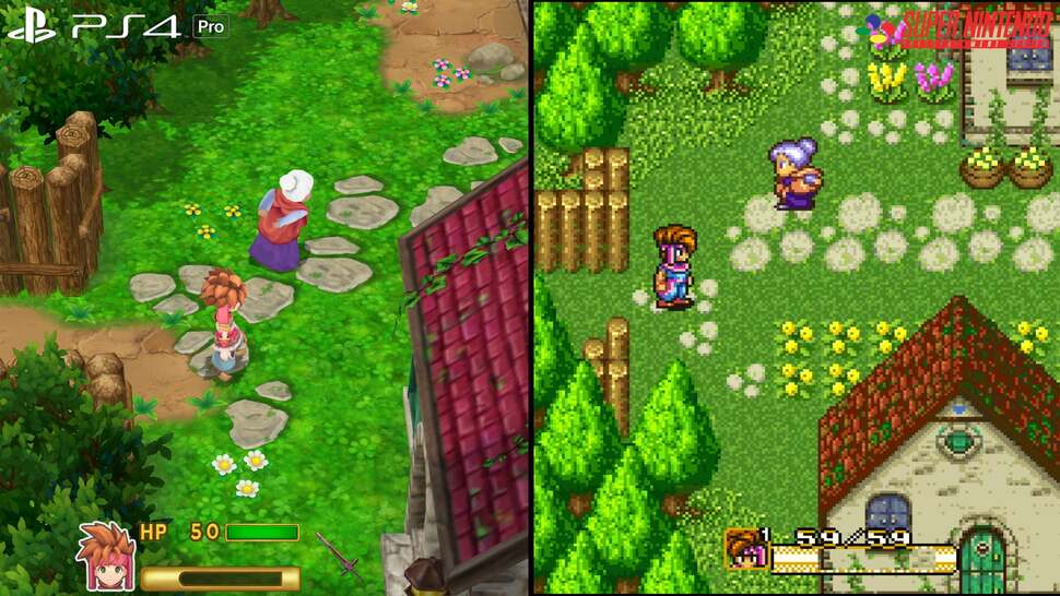 It's also fun to see how the developers worked to duplicate the design of the original game, right down to vines growing atop village homes