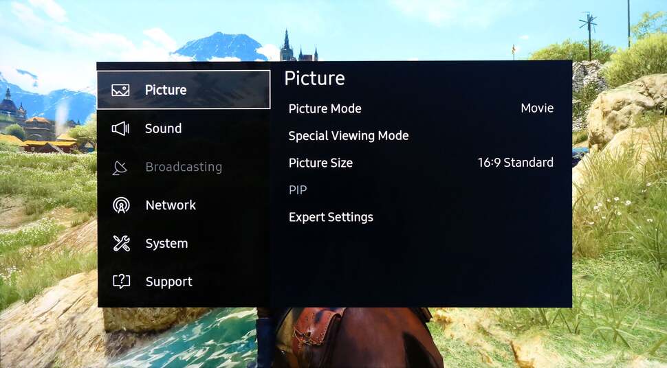 Menus are clearly laid out and provide extensive options for calibration, along with general picture and sound settings