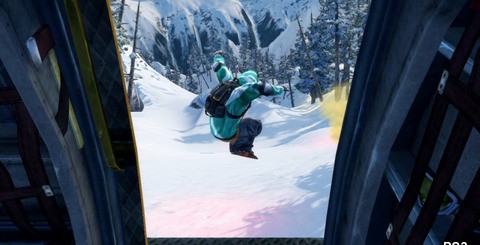 FXAA appears to have been implemented on both versions of SSX. Post-process AA does have some issues with pixel/dot crawl and here the Xbox 360 has a slight advantage with fewer artifacts.