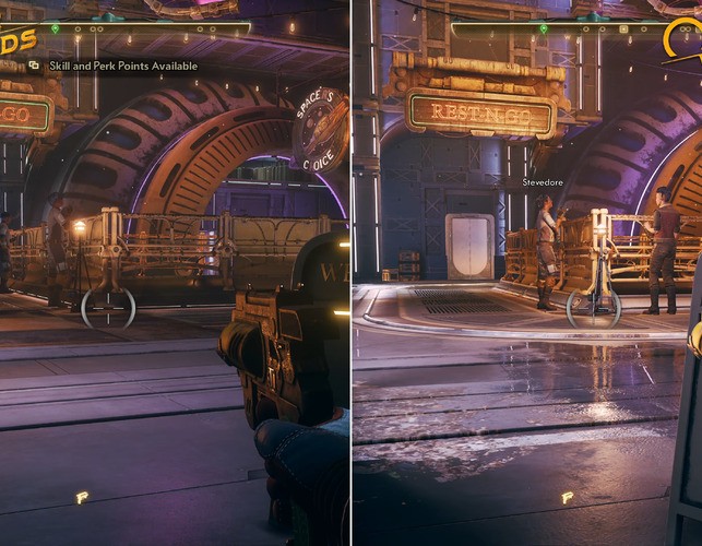 Side by side, it's clear to see the differences that Spacer's Choice exhibits compared to the original version on the same Xbox Series X hardware.