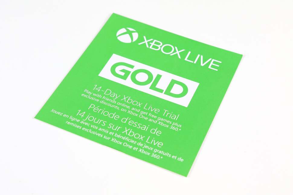 The only difference apart from the branding comes in the form of this 14-day Xbox Live Gold trial code