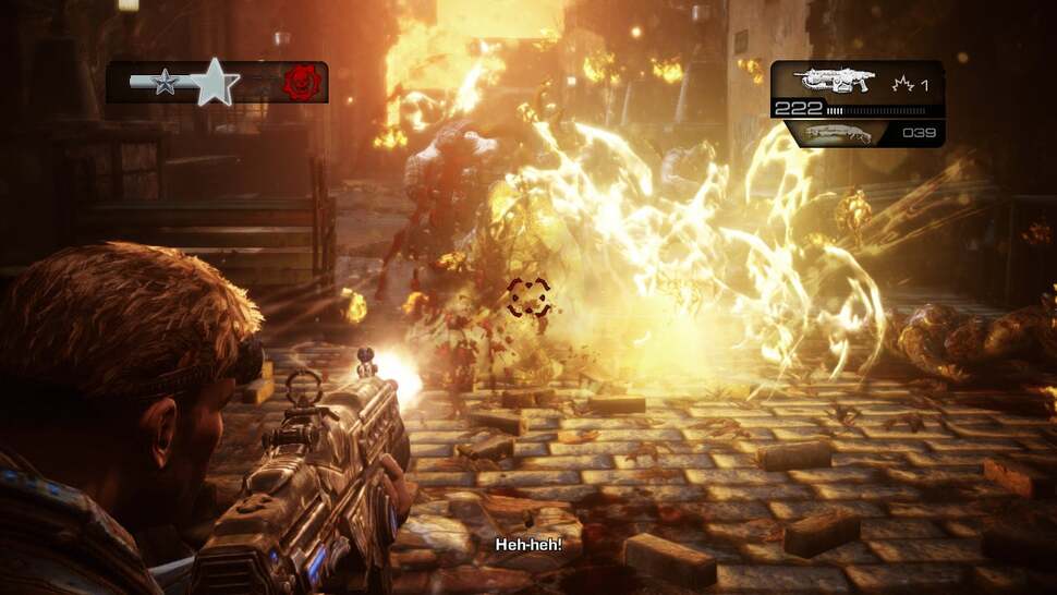 Particle-based lighting and bloom bring out the toxic nature of the Lambent Locust.