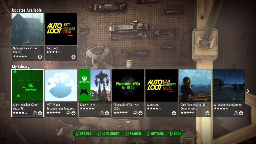 Fallout 4's mod storefront offers an eclectic mix of game tweaks. Most entries simply change a variable in the existing game code, while others add new assets and sound effects to the game.