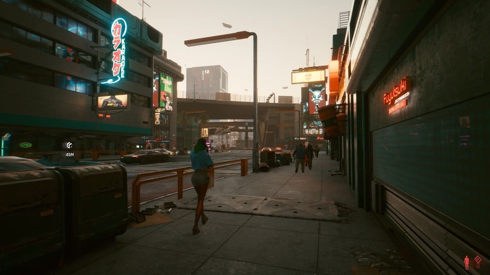 Worlds apart from consoles, Cyberpunk 2077 reaches its zenith on high-end PC hardware. Rendered here with full ray tracing features on RTX 3090