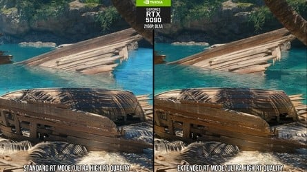 Here's how the standard and extended RT modes compare - click to enlarge. RT can also be disabled for lower-end systems. 