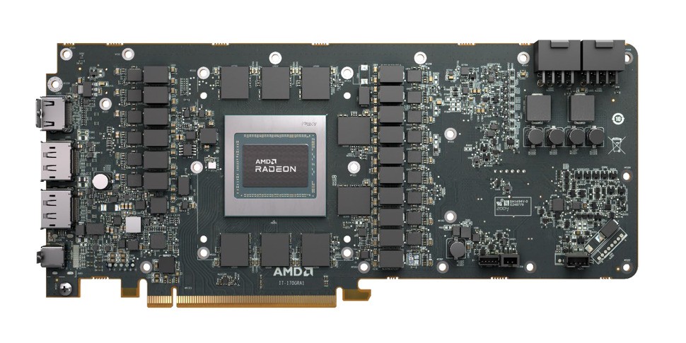 The Radeon RX 6900 XT PCB