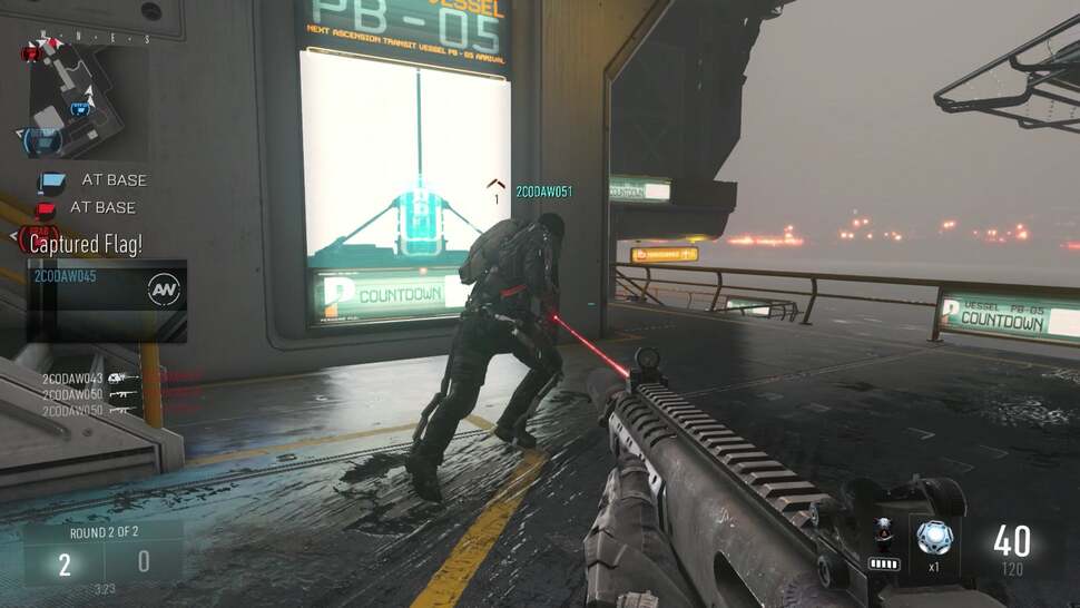 Motion blur is significantly dialled back for multiplayer, removing per-object blurring to passing allies and reload animations. The full-screen motion blur is also cut back, though jet-boosts produce a distortion effect