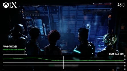 Cutscenes push out visual fidelity with RT and recorded the lowest frame-rates in our testing, with PS5 and Series X in the 40s and Series S in the 30s at times.