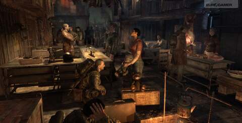 Revealing shots from Metro 2033 showing the 4A Engine in action. Note that these grabs are all taken from gameplay. No cinematics, not even engine-driven cut-scenes.