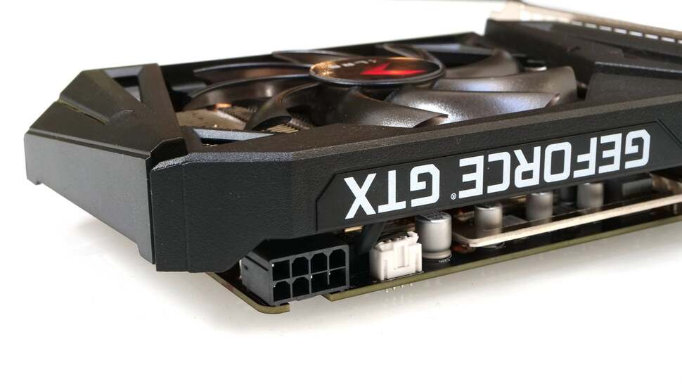 In common with most GTX 1660 Tis, the XLR8 version uses a single eight-pin PCIe power input