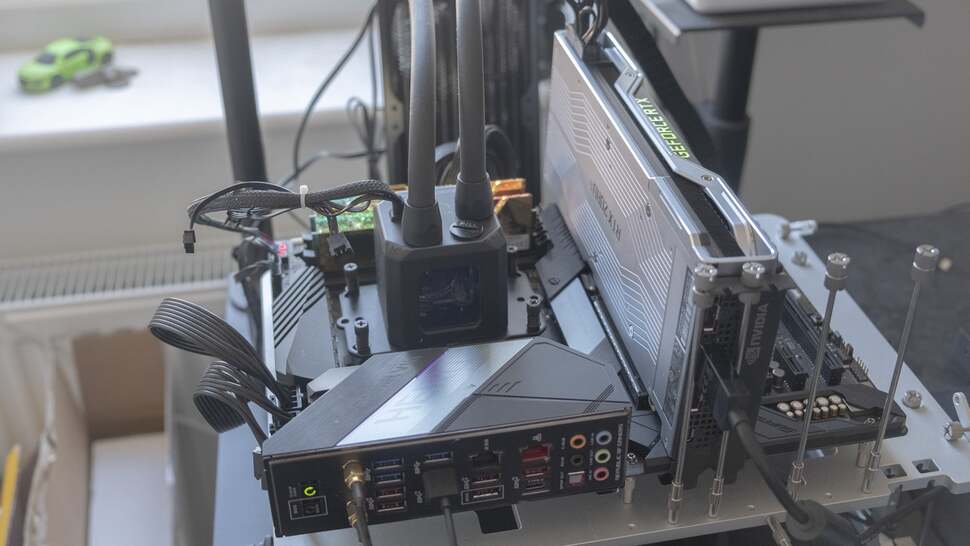 Our test setup for Ryzen 9 5900X and Ryzen 7 3800X