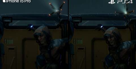 The cutbacks are plentiful in transitioning Death Stranding from PS4 to iPhone 15 Pro, but mostly it's the reduction in clarity via a significant drop in resolution that makes the most impact... but in turn, the smaller screen makes that less of an issue.