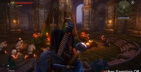 Uber-sampling is CD Projekt RED's gift to the future of PC hardware. It completely solves aliasing and texture-filtering issues but even the top-end GPU hardware of today struggles to maintain a consistent frame-rate at HD resolutions.