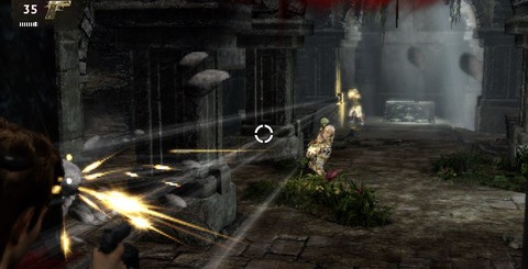 Alpha effects run at a lower resolution than the rest of the presentation, which is particularly obvious when placing Drake at their forefront. Meanwhile, particle effects from gunfire also seem downgraded, although this can be difficult to spot in the heat of battle. Fire is also opaque, which does look a little unnatural.