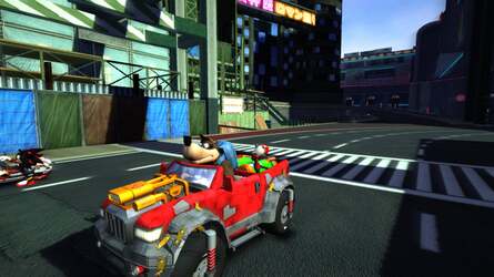 Xbox 360 gets a bonus kart in the form of a Banjo and Kazooie combo, and you can race with your Avatar too.