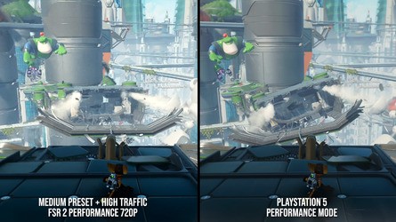 The Steam Deck is obviously lower resolution than PS5, but you'd have to say the bulk of the game's visual makeup remains intact with these settings.