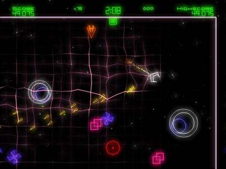 See those white/blue circle combos on the left and right of the screen? Those are the on-screen virtual thumbsticks, or 'control nodes' as Bizarre calls them. It's the best on-screen stick implemented we've used to date with the iPad though still not perfect.