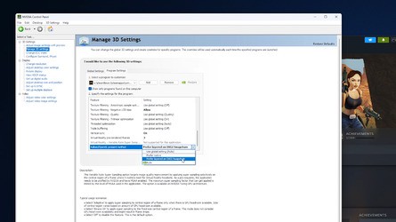 The PC release on launch suffers from intermittent judder, which can be (partially) solved by changing the Vulkan/OpenGL present method setting in the Nvidia Control Panel or forcing OpenGL triple buffering in the AMD or Intel control panels.