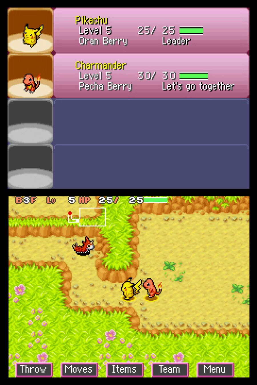 Pokémon Mystery Dungeon: Blue Rescue Team Screenshot