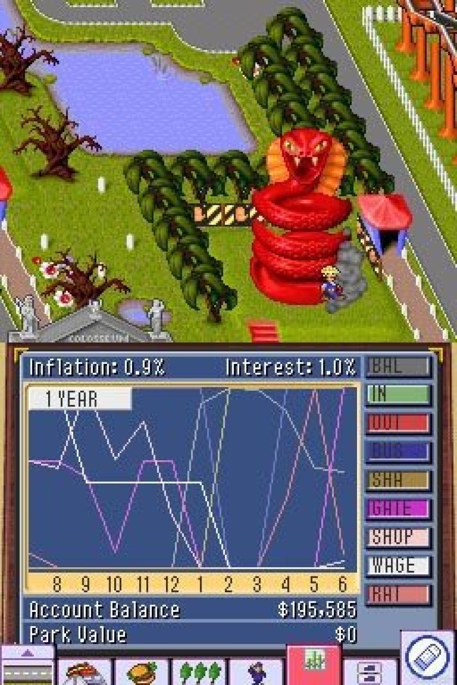 Theme Park DS Screenshot