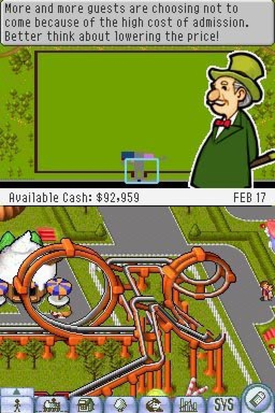 Theme Park DS Screenshot