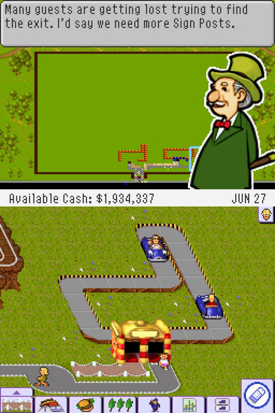 Theme Park DS Screenshot