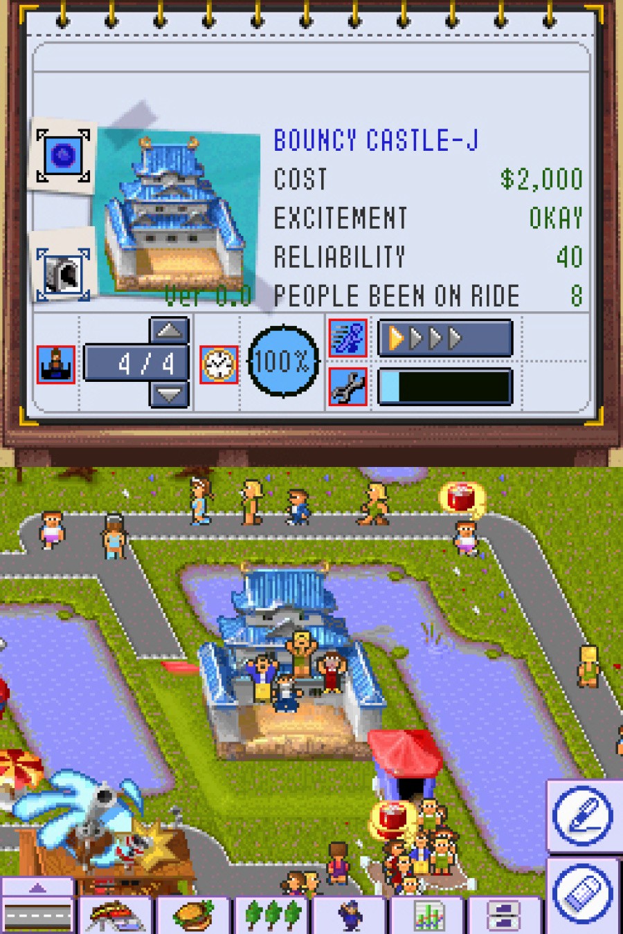 Theme Park DS Screenshot