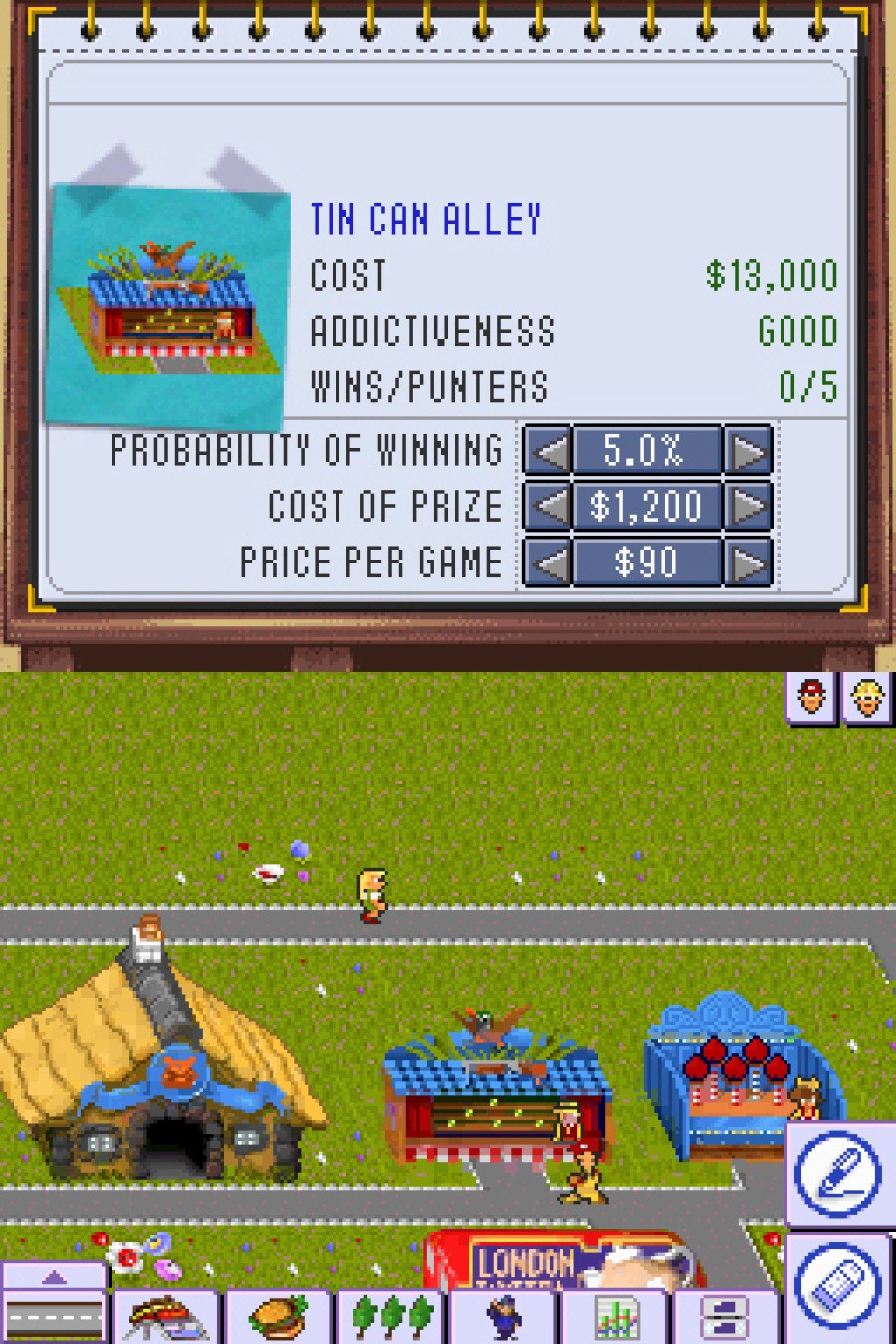 Theme Park DS Screenshot