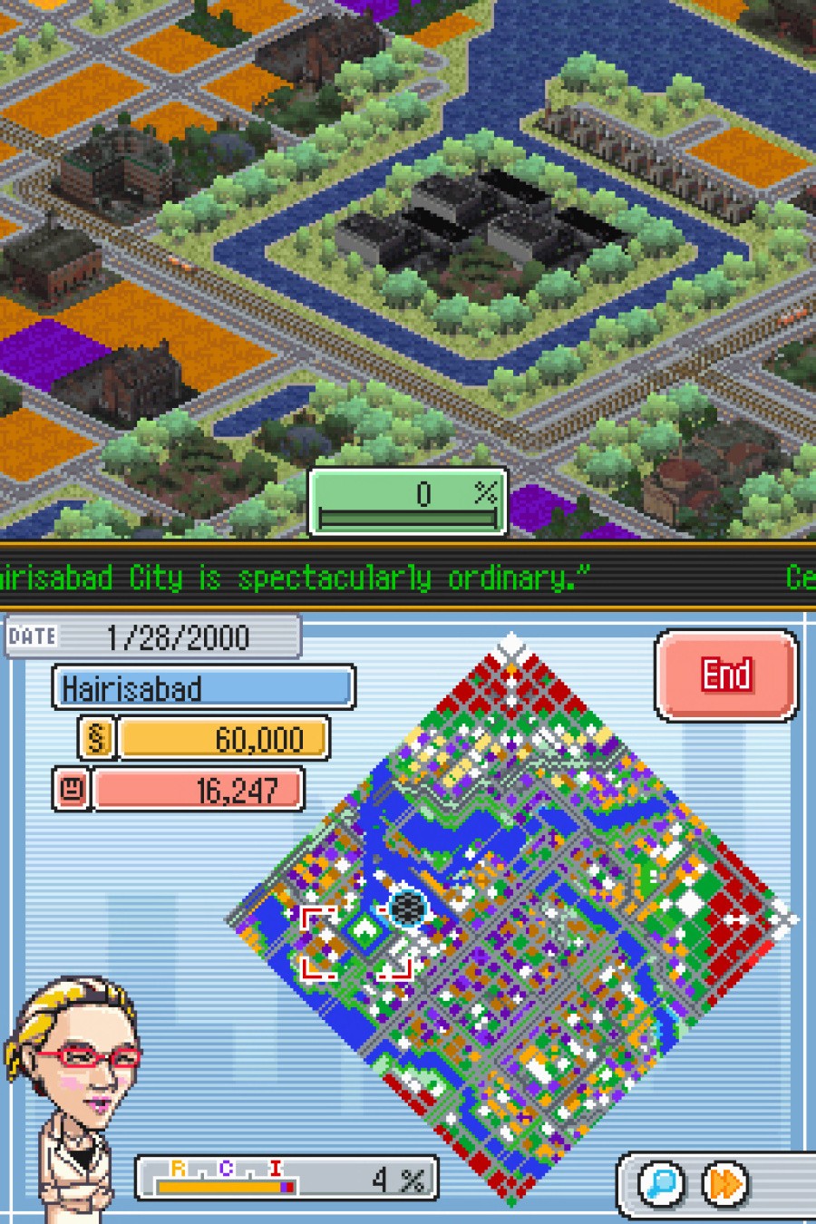 SimCity DS Screenshot